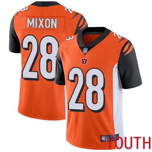 Cincinnati Bengals Limited Orange Youth Joe Mixon Alternate Jersey NFL Footballl #28 Vapor Untouchable->cincinnati bengals->NFL Jersey